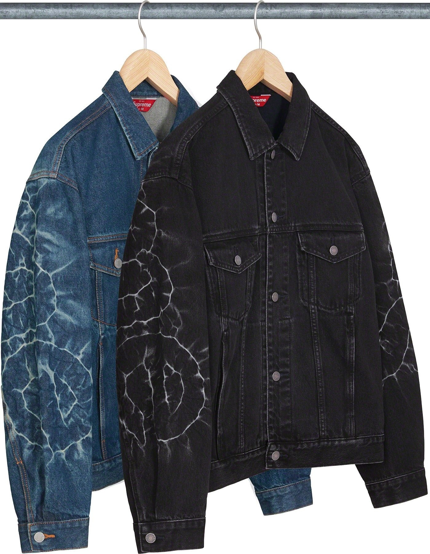 Shibori Denim Trucker Jacket